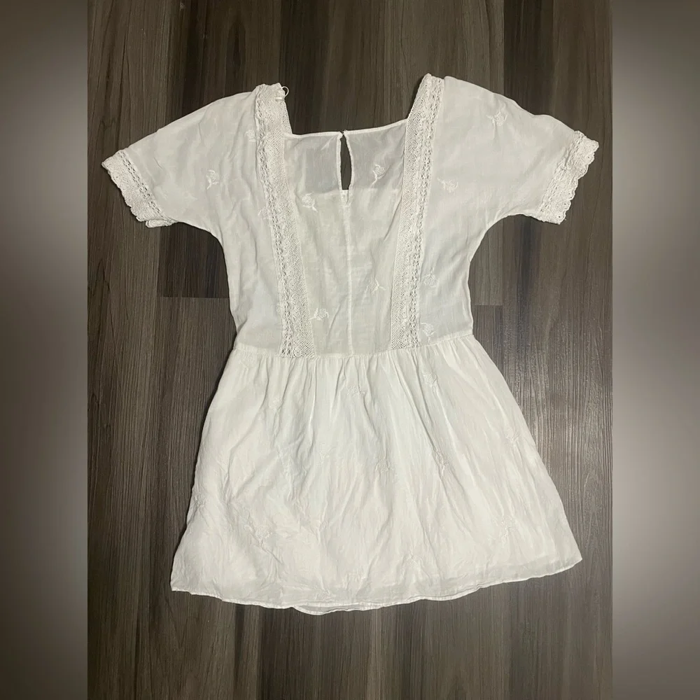 Zara White Embroidered Women's Beach Dress - Picture 10 of 10